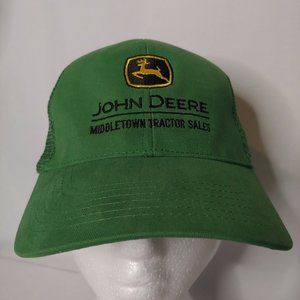 John Deere Cap Green Middletown Tractor Sales Fairmont WV Strap Back Mesh OSFA